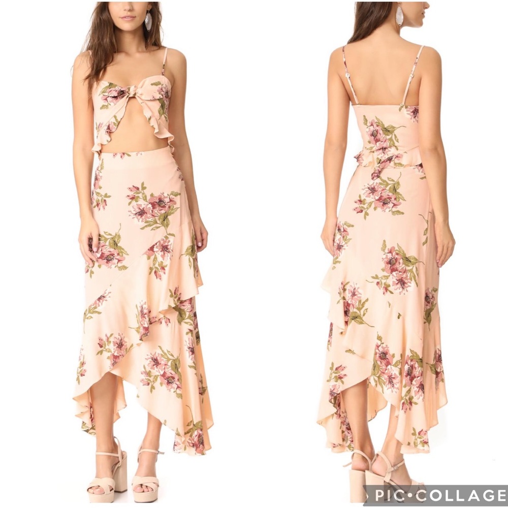 Flynn Skye Michelle Tie Front Cut Out dress S